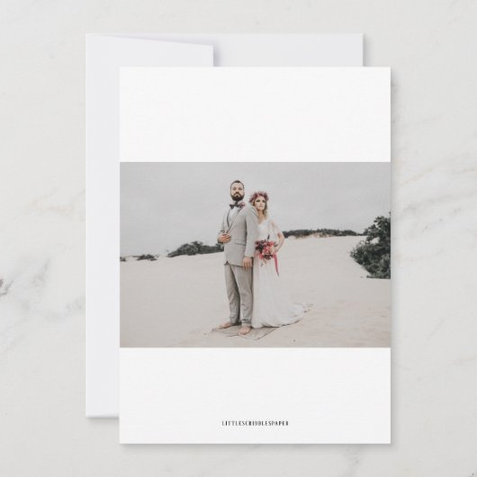 Romantic Agenda bewaart de datum Kaart (Achterkant)