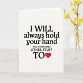 Romantic Always Hold Your Hand Card Kaart (Gele Bloem)