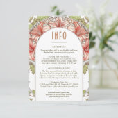 Romantic Amaryllis Info  Nieuwe Weddenschap Kaart (Staand voorkant)