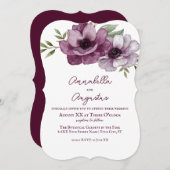 Romantic Anemones Kaart (Voorkant / Achterkant)