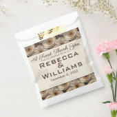 Romantic Anemones Petal Countryside Wedding Bedankzakje (Gezegeld)