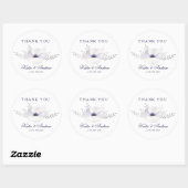 Romantic Anemones Ronde Sticker (Vel)