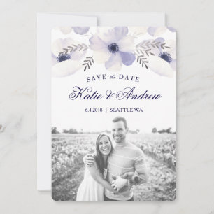 Romantic Anemones sparen de Datum Save The Date