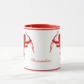 Romantic Angel Valentijn Cupid Cherub personaliser Mok (Midden)