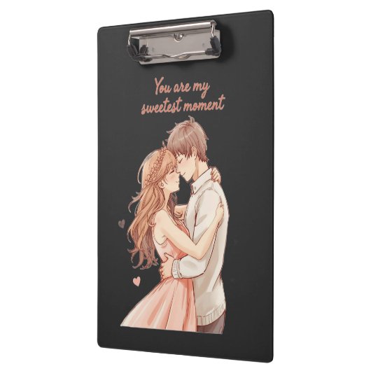 Romantic Anime Couple - Sweet Valentine Moment Klembord (Links)
