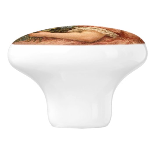 Romantic Antique Art for Drawer & Cabinet Knobs Keramische Knop (Zijkant)