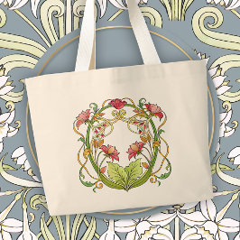 Romantic Art Nouveau Home Accent Grote Tote Bag