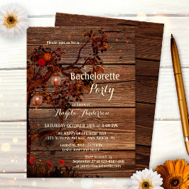 Romantic Autumn Bachelorette Kaart