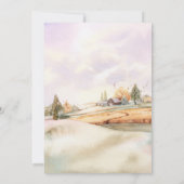 Romantic Autumn Pumpkin Monogram | Oude Barn Kaart (Achterkant)