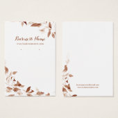 Romantic Autumn verliest achtergrond Kaarten Visitekaartje (Voorkant /achterkant)