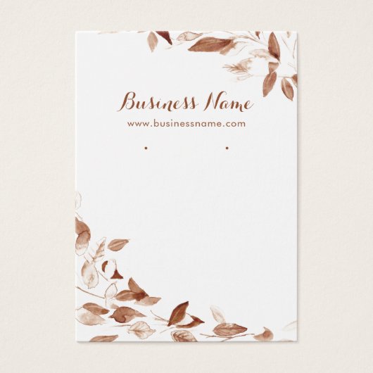 Romantic Autumn verliest achtergrond Kaarten Visitekaartje (Voorkant)