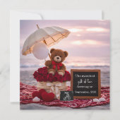 Romantic Baby Reveal Pregnancy announcement card Aankondiging (Voorkant)