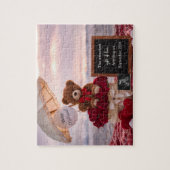 Romantic Baby Reveal Pregnancy announcement gift  Legpuzzel (Verticaal)