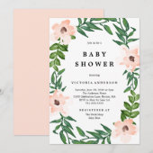 Romantic Baby shower Uitnodiging (Voorkant / Achterkant)