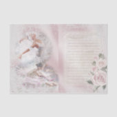 Romantic Ballerina Design Series 5 Tissuepapier (Voorkant)