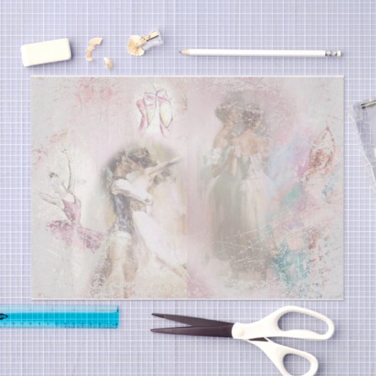 Romantic Ballerina Design Series 7 Tissuepapier (Craft)