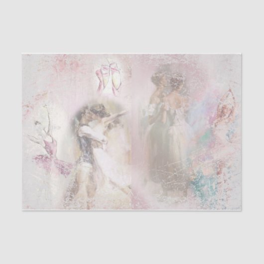 Romantic Ballerina Design Series 7 Tissuepapier (Voorkant)