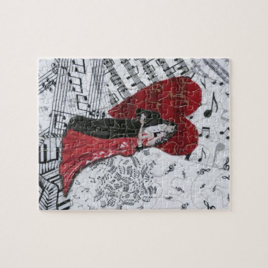 Romantic Ballroom Dancers Legpuzzel (Horizontaal)