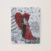 Romantic Ballroom Dancers Legpuzzel (Verticaal)