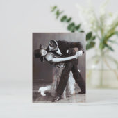 Romantic Ballroom dansend Duo  foto Briefkaart (Staand voorkant)