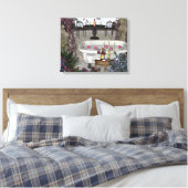 Romantic Bathroom Wall Verpakt Canvas Afdruk (Insitu (Slaapkamer))