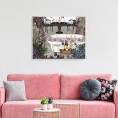 Romantic Bathroom Wall Verpakt Canvas Afdruk (Insitu (Woonkamer))