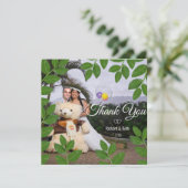 Romantic Bay Leaves Bedankt voor je bruiloft (Staand voorkant)