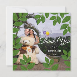 Romantic Bay Leaves Bedankt voor je bruiloft