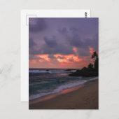 Romantic Beach at Dusk Briefkaart (Voorkant / Achterkant)