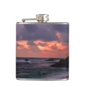 Romantic Beach at Dusk Heupfles (Voorkant)