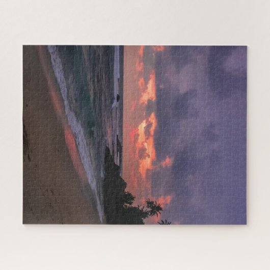 Romantic Beach at Dusk Legpuzzel (Horizontaal)