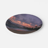 Romantic Beach at Dusk Papieren Bordje (Gekanteld)