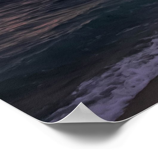 Romantic Beach at Dusk Poster (Hoek)