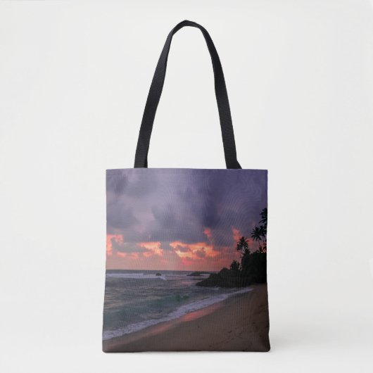 Romantic Beach at Dusk Tote Bag (Voorkant)