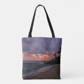 Romantic Beach at Dusk Tote Bag (Achterkant)