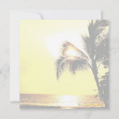 Romantic Beach Wedding Celebration Kaart (Achterkant)