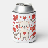Romantic Bear Heart Can Cooler (Blikje Achterkant)