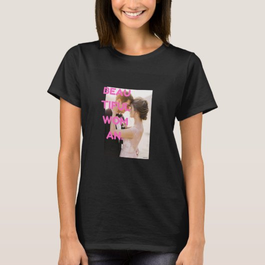 Romantic Beautiful Woman Art T-Shirt – Elegant Fem (Voorkant)
