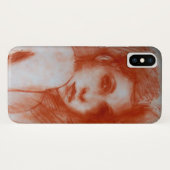 ROMANTIC BEAUTY/Vrouw portret Sepia Brown Case-Mate iPhone Case (Achterkant (horizontaal))