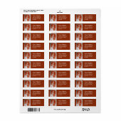 ROMANTIC BEAUTY/Vrouw portret Sepia Brown Etiket (Full Sheet)