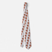 ROMANTIC BEAUTY/Vrouw portret Sepia Brown Stropdas (Achterkant)