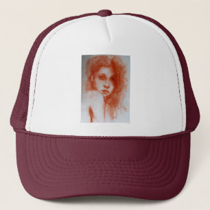 ROMANTIC BEAUTY/Vrouw portret Sepia Brown Trucker Pet
