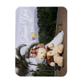 Romantic Bedankt voor je bruiloft Kaart Magneet (Verticaal)