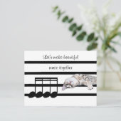 Romantic Bengal cat Briefkaart (Staand voorkant)