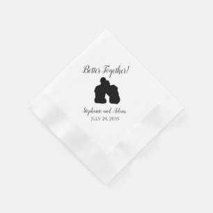 Romantic Better Together Wedding Napkins Servet