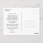 Romantic Bike Custom Wedding Couple Foto Briefkaart (Achterkant)