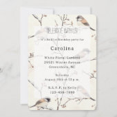 Romantic Birds in a Tree Birthday Kaart (Voorkant)