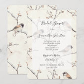 Romantic Birds in a Tree Bridal Shower Kaart (Voorkant / Achterkant)