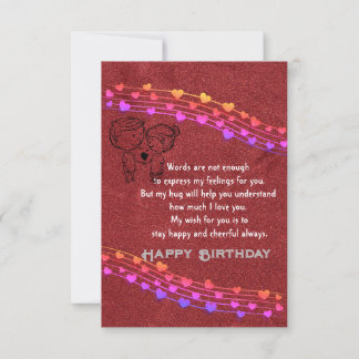 Romantic Birthday Card Kaart