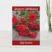 Romantic birthday card kaart (Voorkant)
